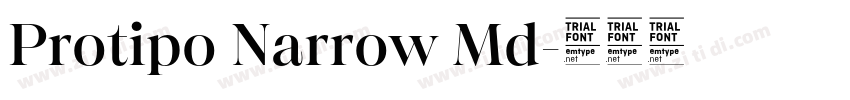 Protipo Narrow Md字体转换
